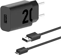 Motorola, Carregador Turbo Power 20W, Cabo 1 Metro, Porta USB-A, Cabo Micro-USB