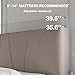 Novilla King Size Bed Frame with Adjustable Headboard Platform King Bed Frame Linen Fabric Upholstered Headboard, No Box Spring Needed, Noise-Free, Wooden Slats Support, Easy Assembly, Beige