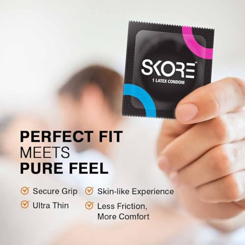 Image of Skore Skin Fit Ultra-Thin Condoms - 1 Pack (10 pieces)