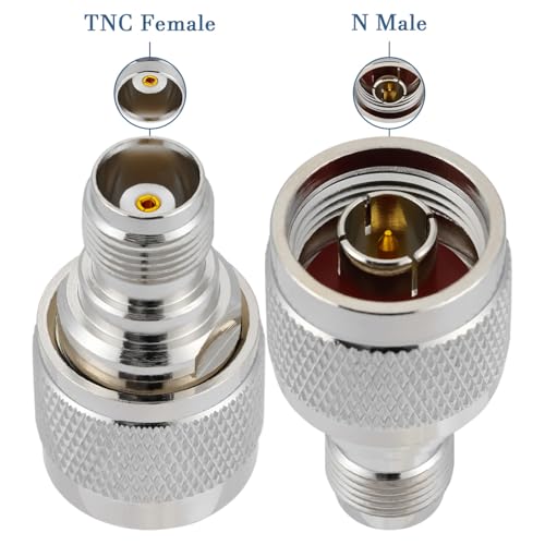 Adaptador coaxial RF N macho a TNC hembra 50 ohm x2 miniatura 7