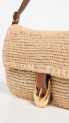 STAUD Harlow Raffia Shoulder Bag