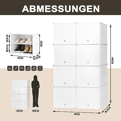 WOLTU Scarpiera da Ingresso, Porta Scarpe con 8