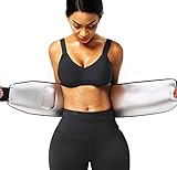 huiming Waist Trainer For Women,Sauna Suit Waist Trimmer Women Sweet Slimming Belt stomach fat burner Lower Belly Plus Size (Black, Large)