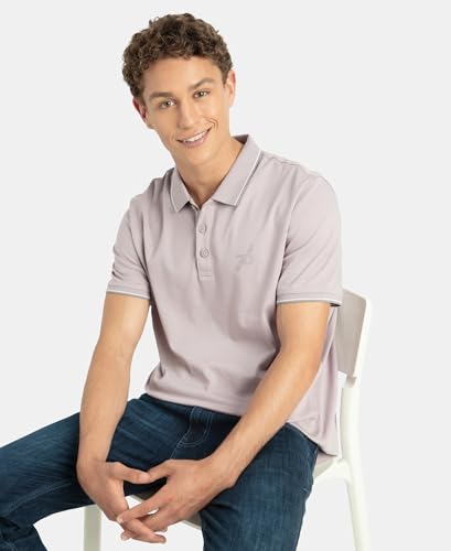 Image of Jockey 3911 Men Super Combed Cotton Rich Solid Half Sleeve Polo T-Shirt (Prints May Vary)