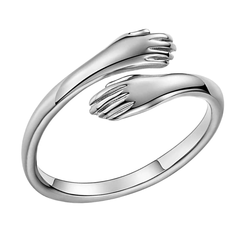 HUG RING two hand to hug symbol ring | adjustable love proposal ring | velantines special ring (B0BTPGH7ZW) Amazon Price History, Amazon Price Tracker