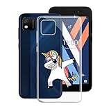 ❣【Protección Completa:】 para la carcasa del teléfono Para Wiko Y52, todos los botones y las cuatro esquinas están levantados, el borde elevado protege la pantalla y la lente de la cámara.