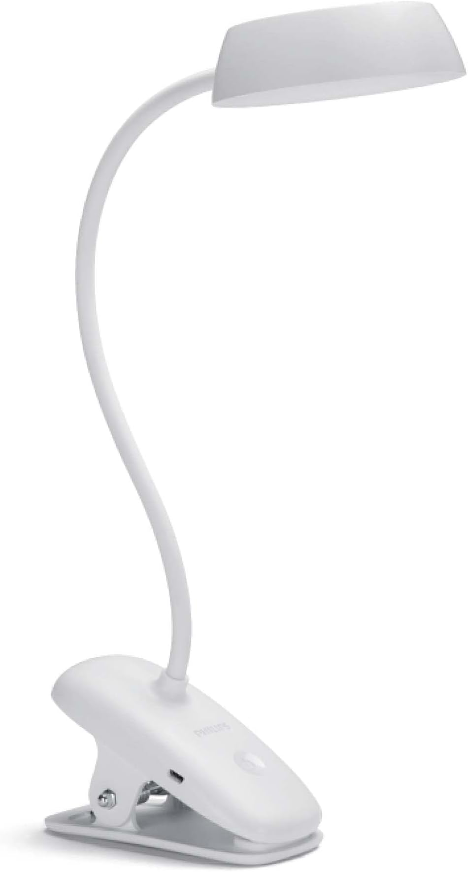 LED Donutclip Adjustable 3W Light with USB [Cool White - White] For Home Indoor Lighting, Reading, Study, Work and Bedroom