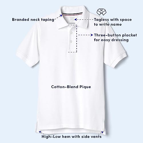 Image of French Toast Boys' 2-Pack Short Sleeve Pique Polo Shirt
