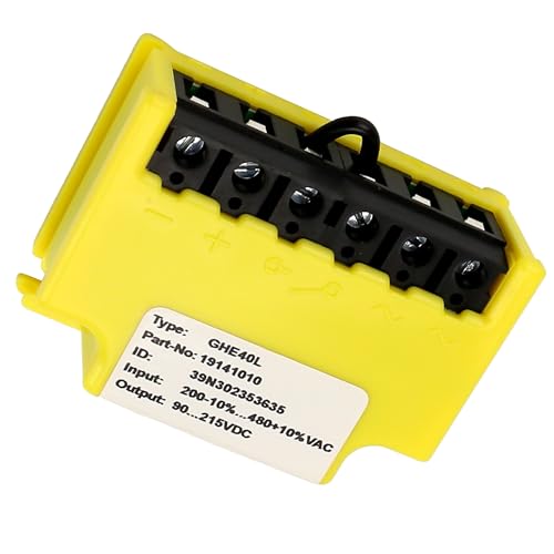 GHE40L Part 19141010 Motor Brake Rectifier Block Rectifier Power Supply Input 200V-10%...480V+10% VAC Output 90...215VDC