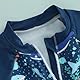 Badeanzug für Babys, Jungen, UV-Schutz, kurzärmelig, Badehose, 3-teiliges Set, Schwimmanzug, Pool, Strand, Haifischblau, 18-24 Monate