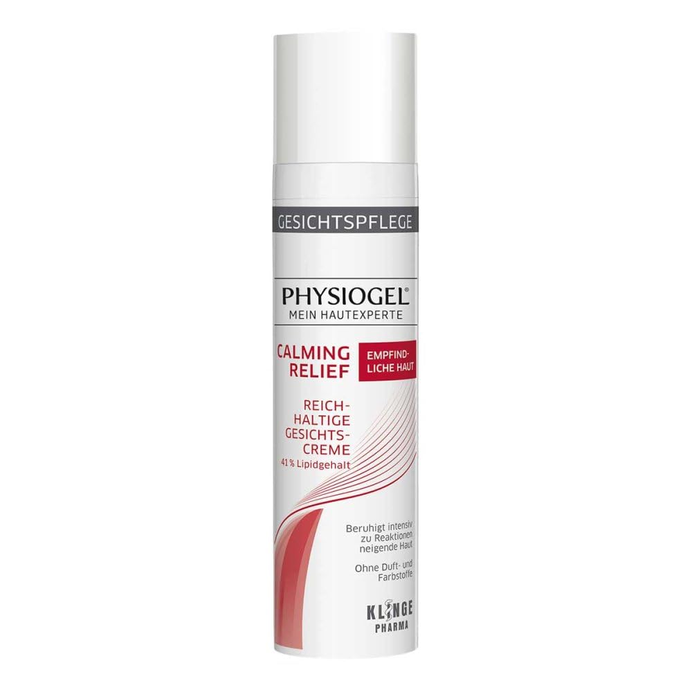 PHYSIOGEL Calming Relief Reichhaltige Gesichtscreme 40 ml - nährende Hautcreme für empfindliche und gerötete Gesichtshaut - beruhigt die Haut und sorgt für mehr Widerstandskraft