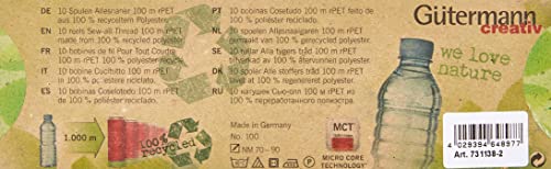 Set de hilo Gutermann RPET 10 colores pastel miniatura 3