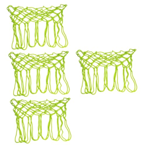 Happyyami 4pcs Glow-in-The-Dark Basketball Net Fluorescent Mesh Basketball Hoop Sports Supply