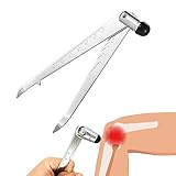 Marteau de réflexe de percussion avec échelle graduée, outil de diagnostic en acier ino...