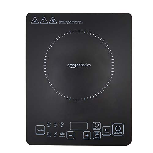 AmazonBasics Induction Cooktop with Touch Panel 2000 Watt