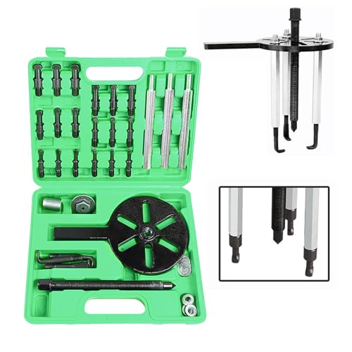 Juego de extractor de rodamientos 34 en 1, herramienta de extracción de rodamientos multifuncional, kit separador de extracción de rodamientos de agujero ciego