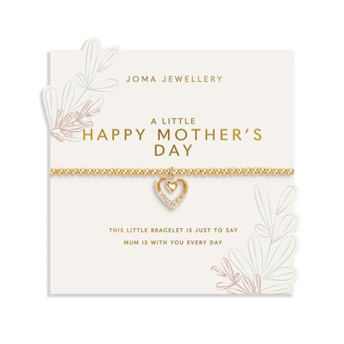 Image of Joma Jewellery MOTHER'S DAY A LITTLE HAPPY MOTHER'S DAY Gold Plated Bracelet 17.5cm stretch