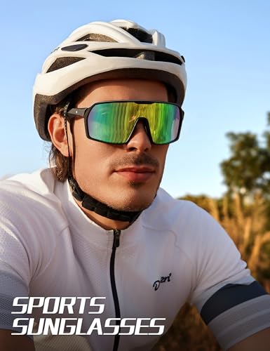 Image of BIRCEN Polarized Baseball Sunglasses for Sports: TR90 Lightweight Running Sunglasses Cycling Glasses for Outdoor Runners MTB
