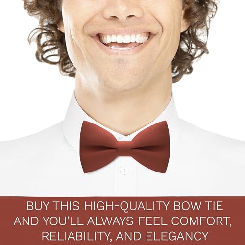 Image of Bow Tie House Mens Bowties Pre-tied Shape Clip on Bowtie Solid Men Formal Wear for kids, baby boys, toddler any age bow ties