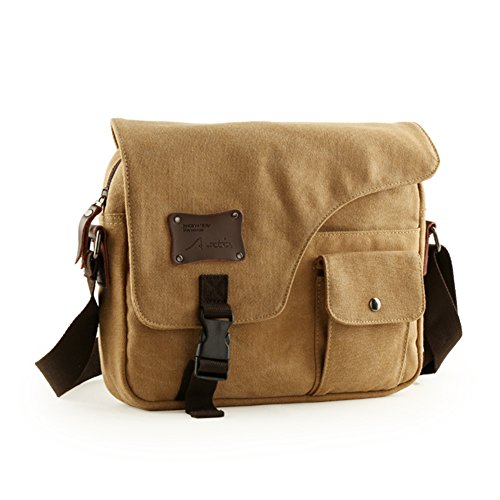 Sac en toile besace scolaire type messenger format étudiant B