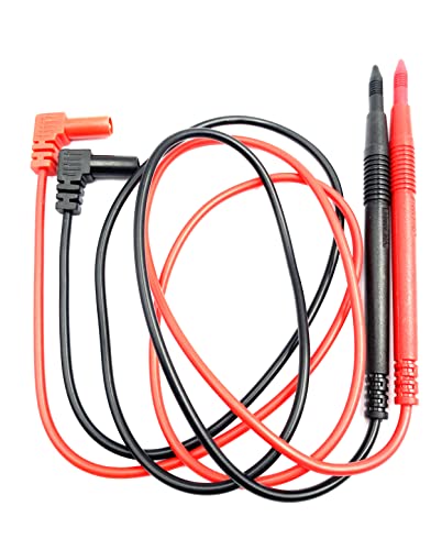 Image of 2 Pairs Multimeter Test Leads,1000V 10A Multimeter Leads Standard 4mm Banana Plugs with 2mm Gold Plated Probe for Electrical Testing