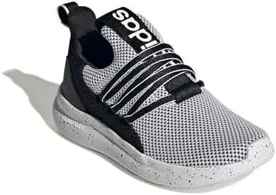 adidas Unisex-Kids Lite Racer Adapt 7.0, White/Black/Black, 2 - 5