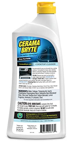 Cerama Bryte GVI209282 Removes Tough Stains Cooktop And Stove Top Cleaner For Glass thumb #1