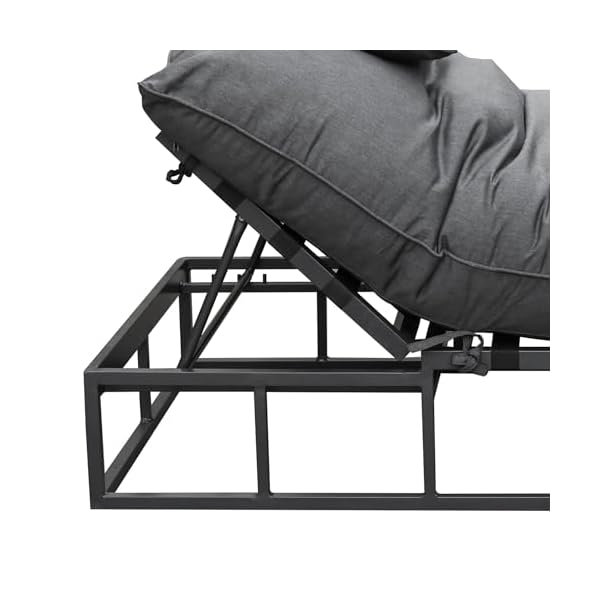 OUTLIV. Gartenliege Heaven High Anthrazit/Flanelle
