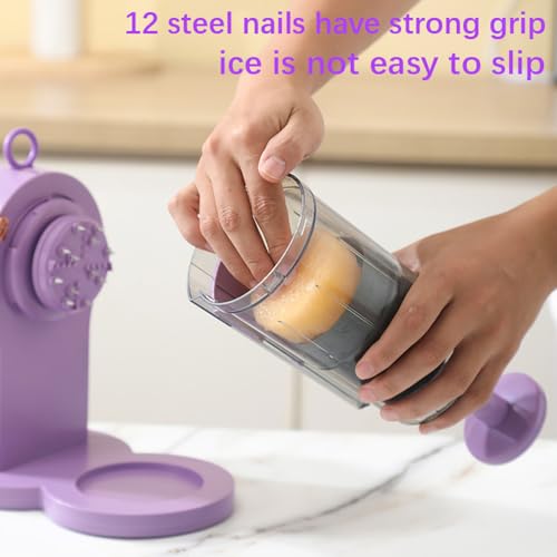 Hanzete Shaved Ice Maker Slushie Machine Snow Cone Machine Ice Crusher Electric Ice Shaver with Ice Tray for Smoothies Slushy Snow Cone and More - Image 6