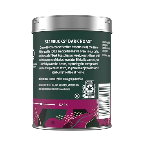 Starbucks Premium Instant Coffee, Dark Roast Coffee, 3.17 Oz Tins, 3-Pack - image 8