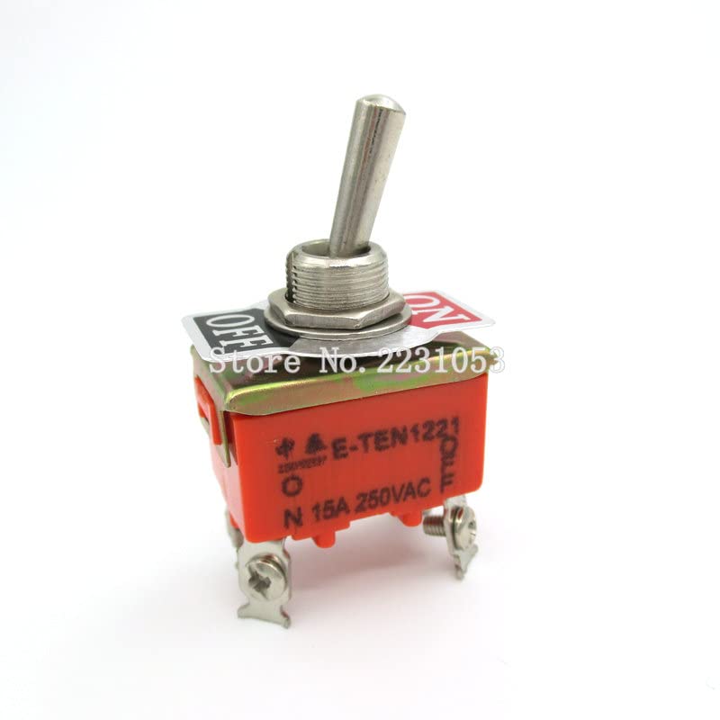 Commutateur E-TEN1221 ON-Off 15A 250V interrupteur à levier 4 broches SPST pour panneau