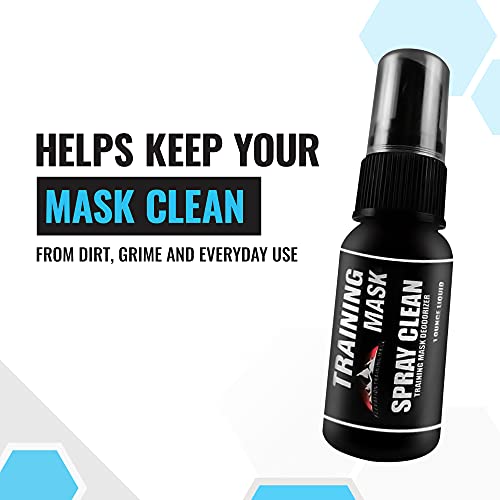 TRAININGMASK Training Mask - Spray Clean Defense, Multipurpose Face Mask Spray, Mask Spray with Fresh Scent, Deodorizing Fabric Refresher Spray for Face Masks, Gears, and More, 1 fl oz