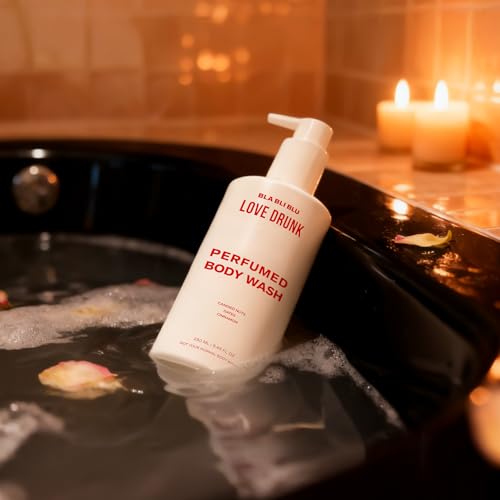 Image of BLABLIBLU Love Drunk Perfumed Body Wash (250ml) for Men & Women | Candied Nuts, Cinnamon & Dates Fragrance | Hydrates & Moisturizes Skin | Long Lasting Perfume Scent | Gentle Daily Skin Cleanser
