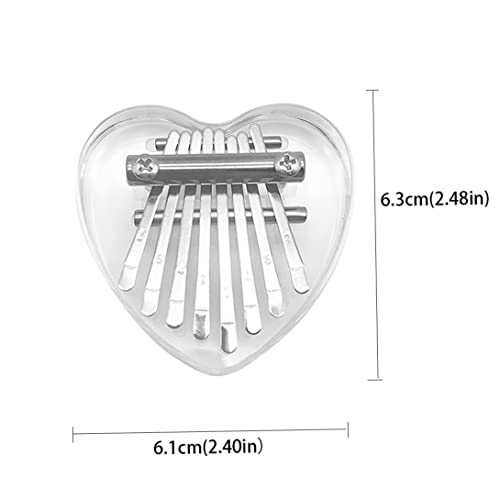Mini Kalimba 8 Key Kalimba Finger Le Pouce Piano Acrylique Cristal Kalimba Instrument de Coeur - Les Beatles, Paul McCartney, John Lennon, RIngo Starr, George Harrison Mini Kalimba 8 Key Kalimba Finger Le Pouce Piano Acrylique Cristal Kalimba Instrument de Coeur – Image 6