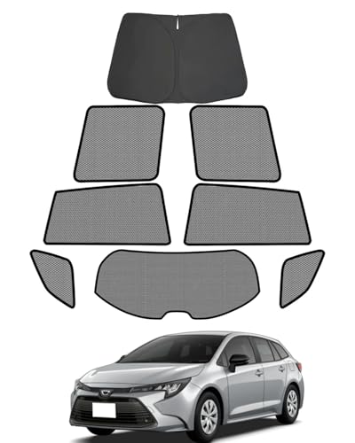 JSCar pro.1 メッシュ サンシェード 日除け 虫除け 遮光 車中泊 断熱 カローラツーリング 210系 専用設計 カスタムパーツ アクセサリー (カローラツーリング210系)