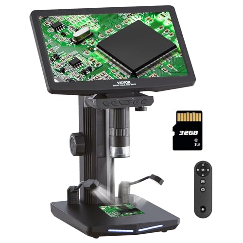 VEVOR Digital Microscope (10.1″ HDMI LCD, 1300x)