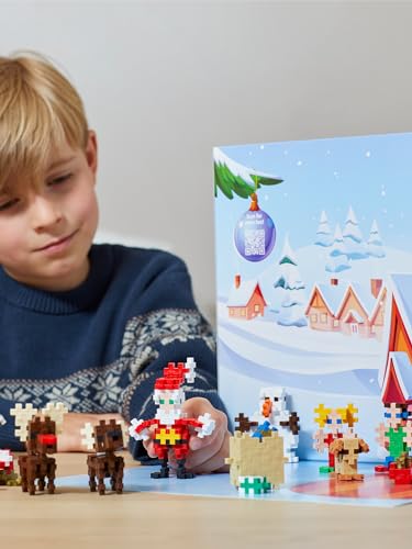 Plus-Plus Advent Calendar, Creative Building Blocks, 24 Doors + 1 Extra Door with Surprise, for Children from 5 Years - Image 4