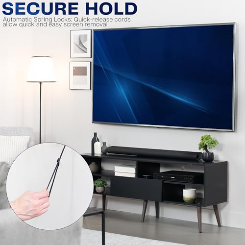 VIVO No Stud TV Wall Mount for 37 to 86 inch Screens, Max VESA 600x400mm, Studless Drywall Mounting Solution, Black, MOUNT-NS86 by VIVO - Image 7