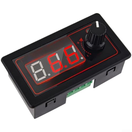 snowchecking Controlador de velocidad del motor de 500 W CC 12 A codificador digital Regulador de voltaje ajustable 9-60 V con pantalla para un control industrial preciso