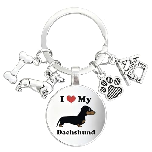 YUVKIN 1 Pieza Llavero Perro Salchicha, Perro Salchicha Regalo, Amuleto de la Suerte, Llaveros de Perros, Colgante para Bolso, Llavero Teckel, Mujeres y Amantes de los Perros, Llavero de Cumpleaños YUVKIN 1 Pieza Llavero Perro Salchicha, Perro Salchicha Regalo, Amuleto de la Suerte, Llaveros de Perros, Colgante para Bolso, Llavero Teckel, Mujeres y Amantes de los Perros, Llavero de Cumpleaños