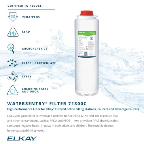 ELKAY LZSTL8WSAP-PF Enhanced Filtered Bottle Filling Station & Versatile Bi-Level ADA Cooler Refrigerated Arctic White PFOA/PFOS Reduction Drop Down Wrapper