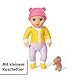 BABY born Minis Kinderwagen-Spielset mit Minis-Puppe Eli und Kuscheltier, 906156 Zapf Creation
