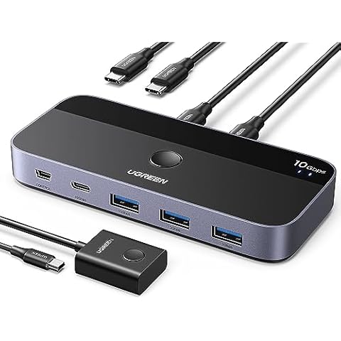 UGREEN 10Gbps USB 3.2 Switch for 2 PCs Cover