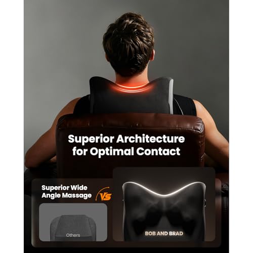 Image of BOB AND BRAD Back Massager for Pain Relief Deep FSA Eligible HSA Eligible EZBack Prime Corded Design Shiatsu Neck and Back Massager with Heat for Back,Shoulders,Body Muscle Tissue Gifts for Women Men