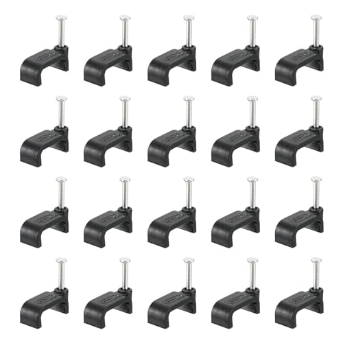 Clips de cable ethernet de 14mm para ordenar los cables del hogar tras el mueble de televisión