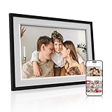 10.1 Inch Frameo Digital Photo Frame, HD IPS Touch Screen WiFi Electronic Picture Frame, 32GB Memory and 64GB Expansion, Auto-Rotate, Wall Mountable, Slideshow, Share Photos and Videos via Frameo App