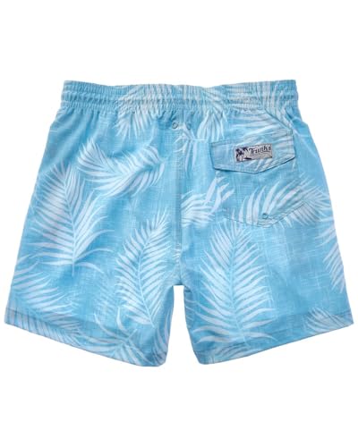 TRUNK Mens Surf & Swim Co. Chambray Palm Leaf Sano Swim Short, XL, Blue2