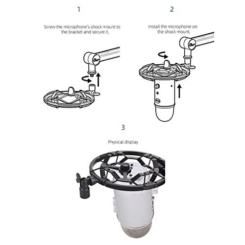 Sweden T8 Microphone Shock Mount Portable Lightweight Mic Holder Microphones Studio Recording Mic Stand For Blue #TOP5