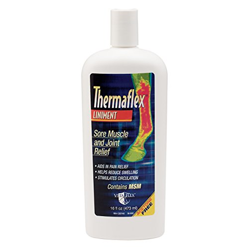 Vita Flex Thermaflex Liniment Liquid, For Sore Muscle Relief in Horses, 16 ounce