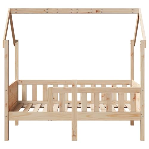 Vidaxl Giroletto Casetta Per Bambini 70X140 Cm Legno Massello Di Pino, Struttura Letto Casa Per Bambini, Giroletto Per Bambini, Telaio Letto Per Bambini - 5